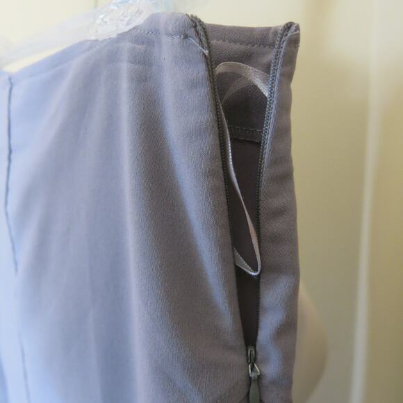 VINTAGE 1980/90 *NWT* YMLA Maxi Skirt Size 38 Waist Women Gray Preppy Secretary - Picture 3 of 6